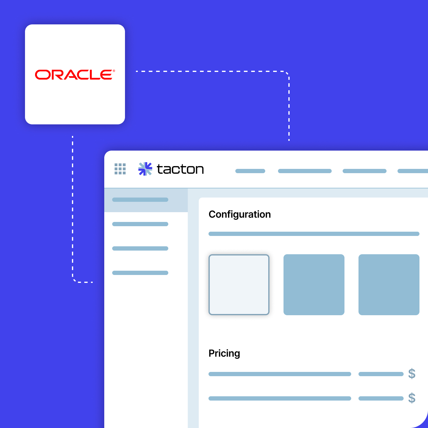 How Tacton integrates with Oracle