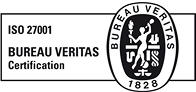 Bureau Veritas ISO 27001 certification logo.